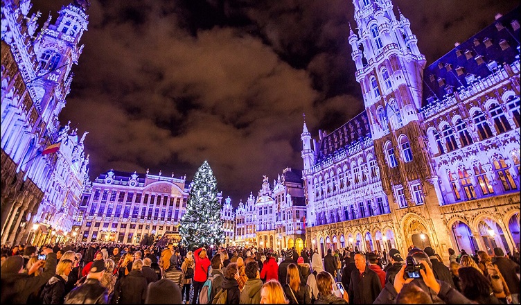 Piata de Craciun din Bruxelles